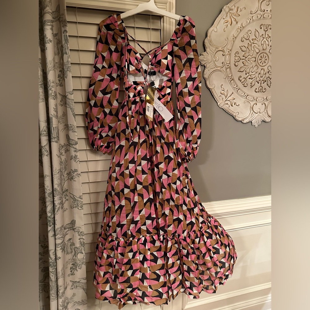 PatBO Plitka Abstract Maxi Dress